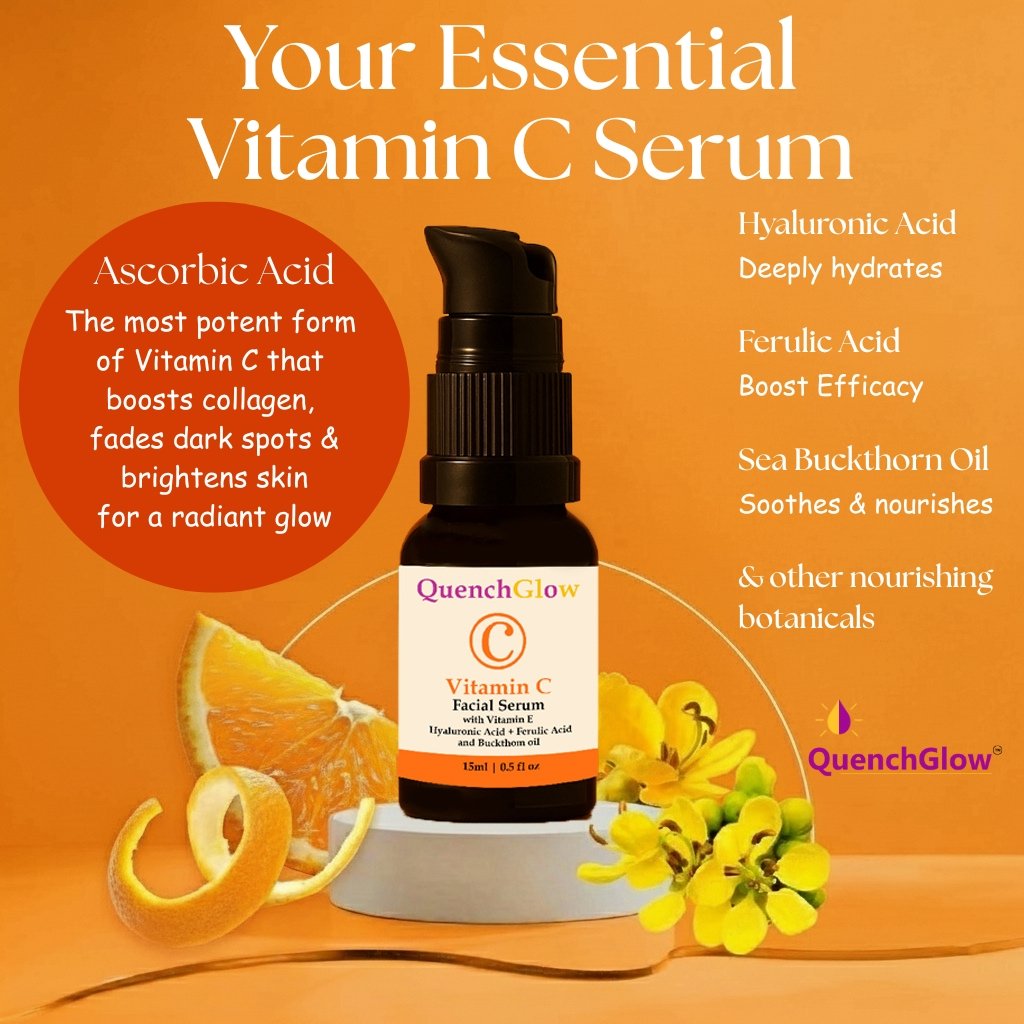 QuenchGlow Vitamin C Facial Serum 15ml - Image 2