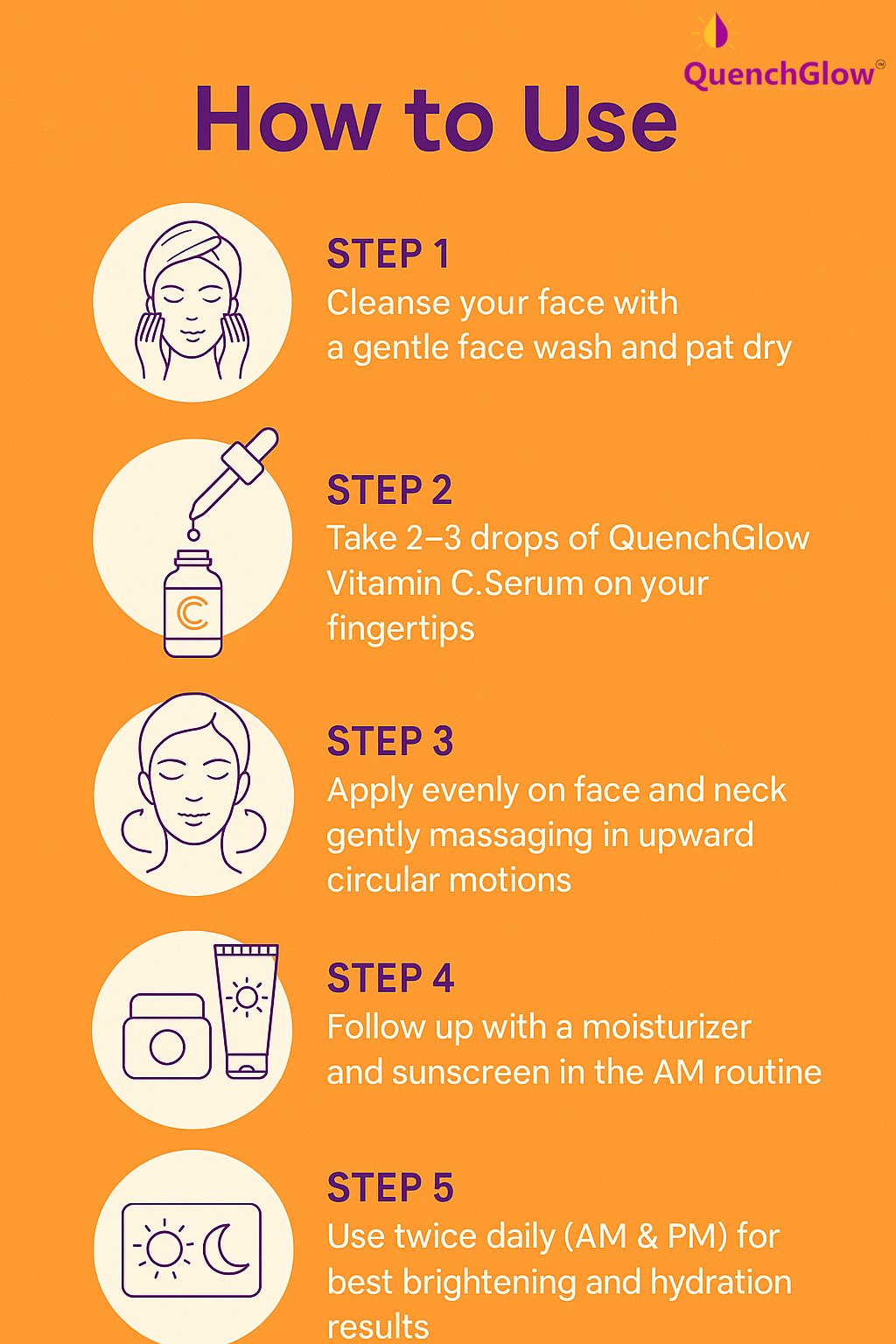 QuenchGlow Vitamin C Facial Serum 15ml - Image 7