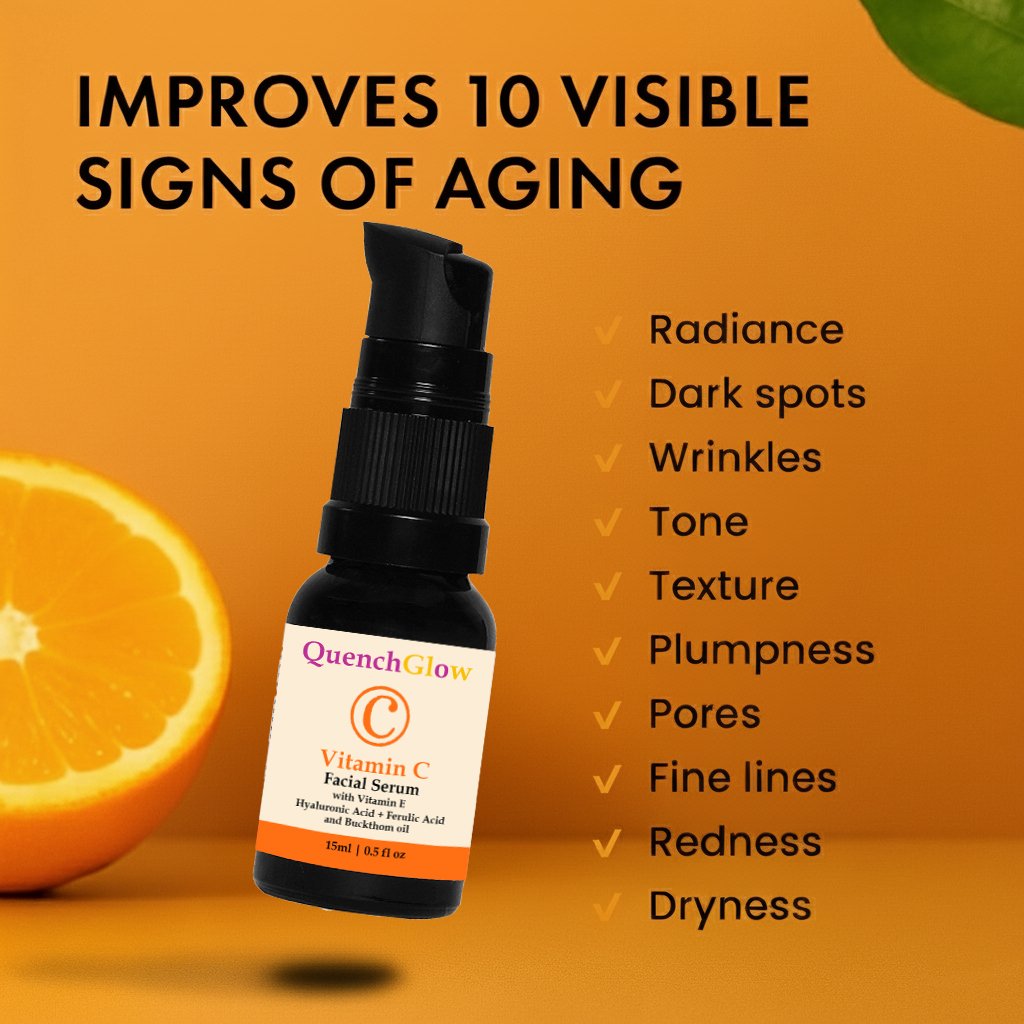 QuenchGlow Vitamin C Facial Serum 15ml - Image 5
